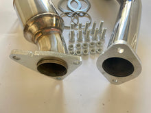 Load image into Gallery viewer, Luxma Catted resonated downpipe with CEL Fix for 370Z 350Z G35 G37 Q50 Q60 HR Engine 3.7L
